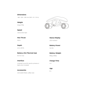 Sublue Mix Scooter Submarino Fácil para Snorkel